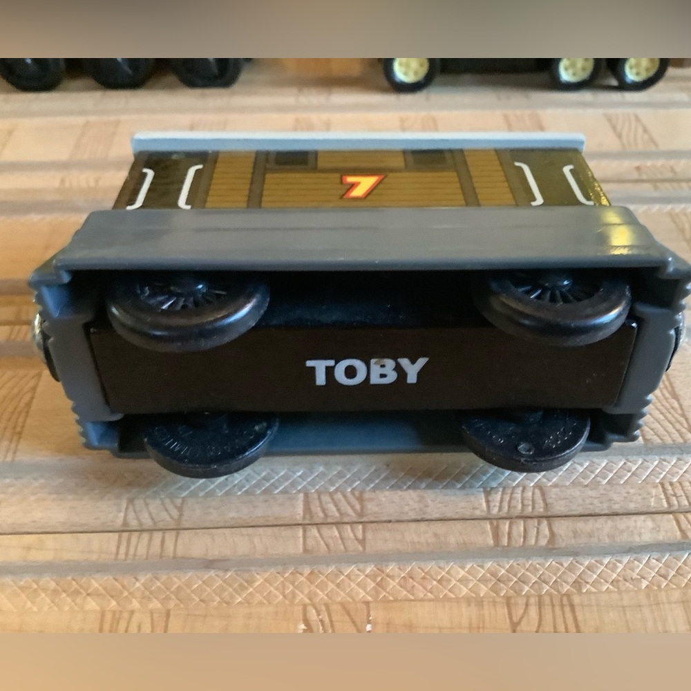 Toby Tram Engine Thomas the Train Wooden Railway Friends 1996 Learning Curve - Picture 4 of 4